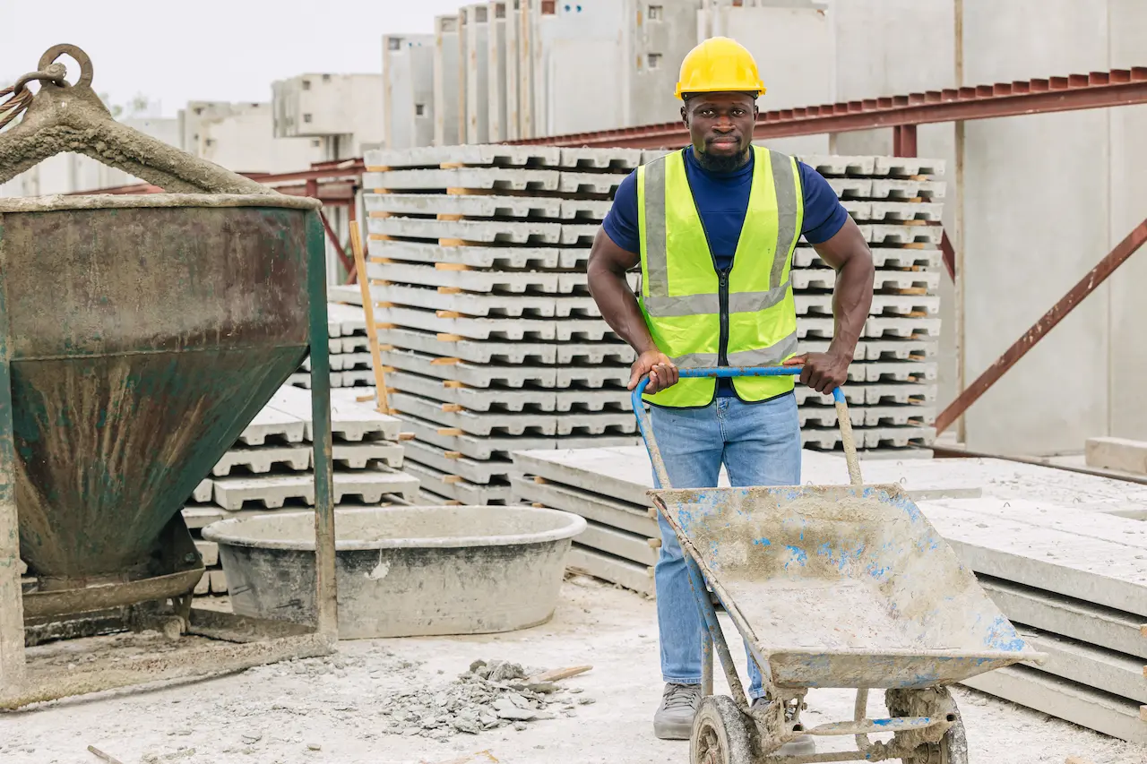 Labor Worker in Construction Industry 