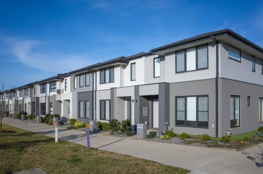 Townhouses in Melbourne`s Suburb